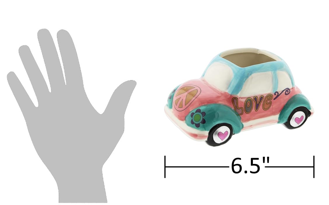 Amazon.com : The Bridge Collection Hippy Vehicle Planter Pot (Love